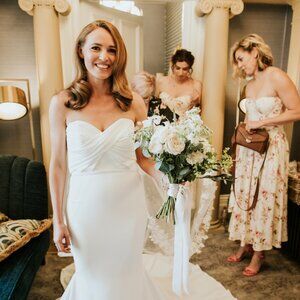 Kelly Faetanini Cypress Size 6 Crepe Wedding Gown